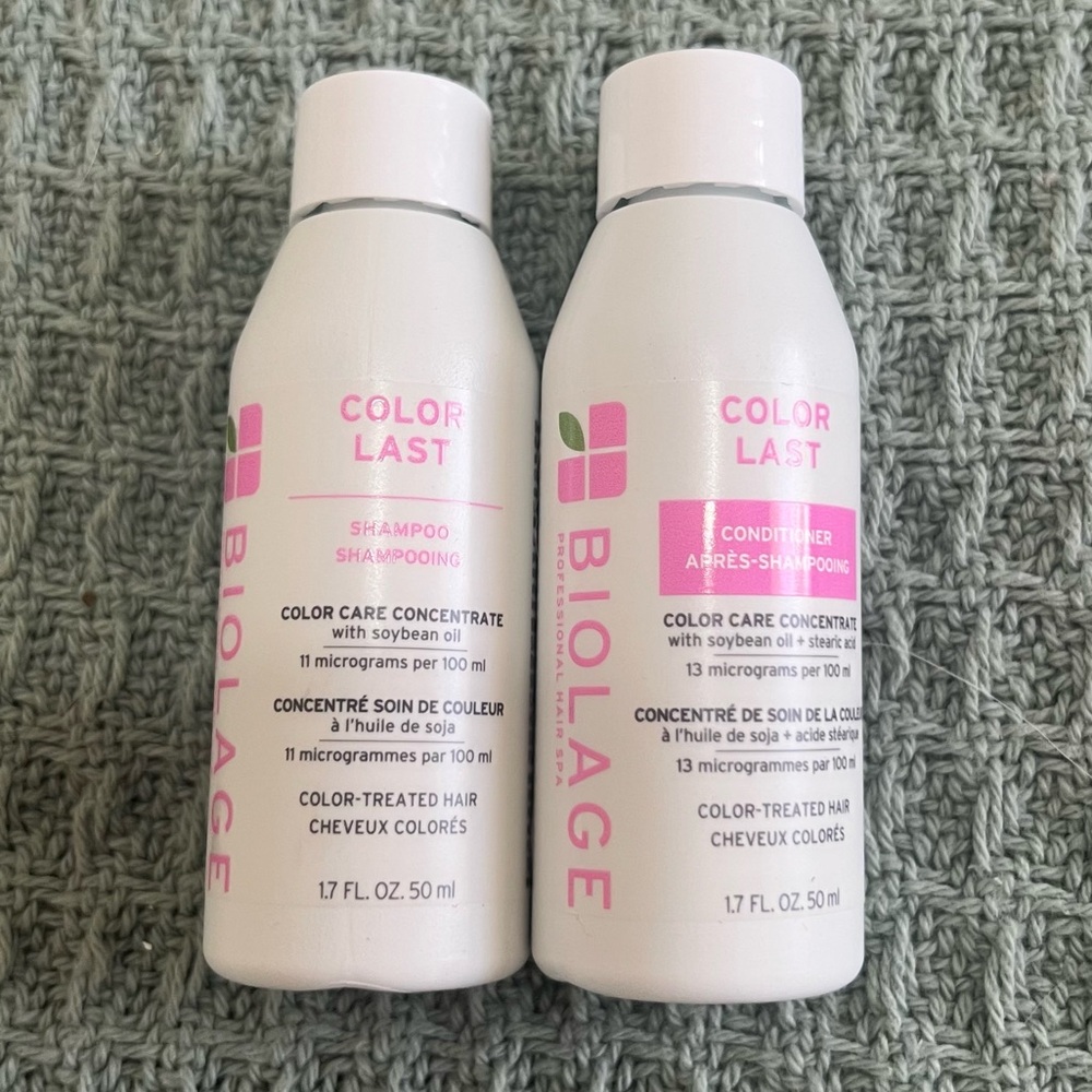 Biolage Color Last travel size shampoo/conditioner